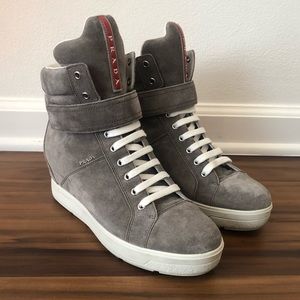 Prada Wedge Sneakers